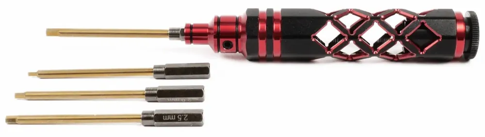 Hochwertig - T2M Porte outil 4 en 1 alu noir et rouge T422643R
