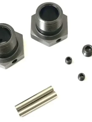 Aktionspreis | Kyosho Hexagones de Roues étroit Gun Métal MP10 (x2) IFW625NB
