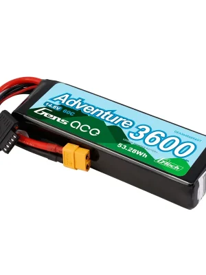 Gens Ace Accu lipo G-Tech Adventure 14.8v 3600mAh 60C XT60 - Bestseller