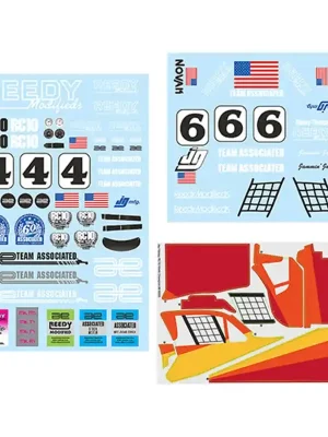 Ausverkauf - Team Associated Stickers RC10 Jay Halsey Edition 6398