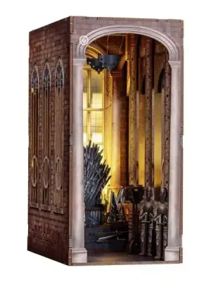 Revell 00531 Tiny Adventures - House of the Dragon ‘Iron Throne‘ Book Nook - Miniaturwelt aus Holz zum Zusammenbauen - Sehr beliebt