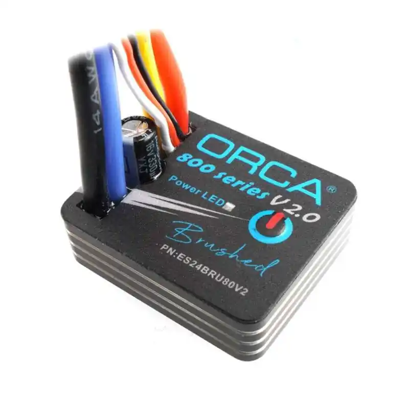Geprüfte Qualität | ORCA ES24BRU80V2 800 Series V2.0 80A Brushed ESC mit Programmierkarte