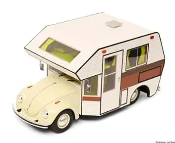 Vorbestellung VW Käfer beige m.kompakten Wohnmobilaufbau -1 18- ***Vorankündigung Juli 2026** - Rabatt