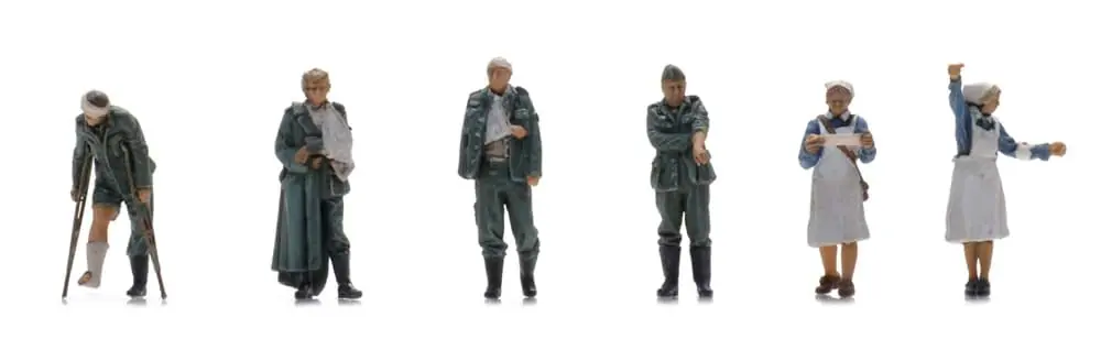 Vorbestellung Wehrmacht verw. Soldaten + Krankensch. -1 72- -Military -Figuren unbemalt- ***Messe NH 2026*** - Sale