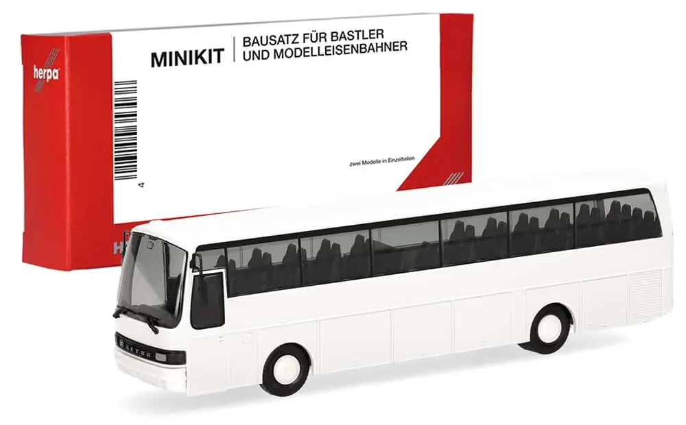Setra 215 HD Bus, weiß (1 Stück) -MiniKit- | Preiswert