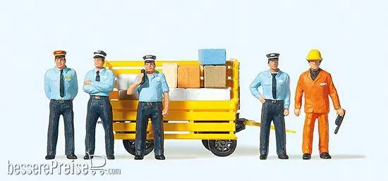 Preiser 10372 - HO RhB-Bahnpersonal 5 Figuren | Aktion