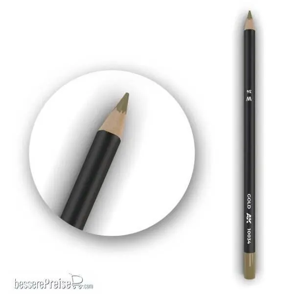 Abverkauf | AK-Interactive AK10034 - Watercolor Pencil Gold