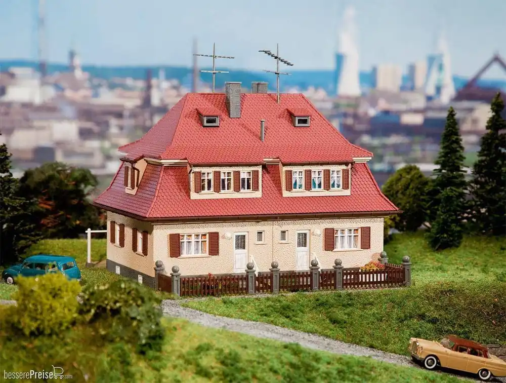 Preiswert - Faller 130464 - Siedlungs-Doppelhaus
