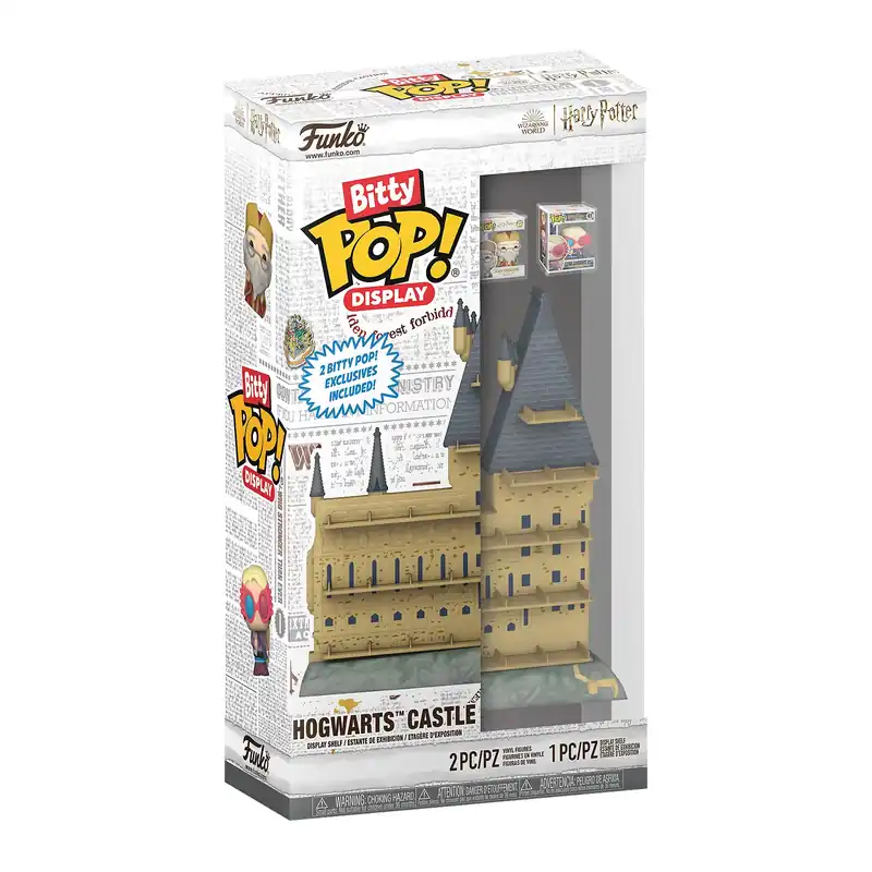 Geprüfte Qualität | Harry Potter - Hogwarts Schloss Funko Bitty Pop Display mit 2 Figuren