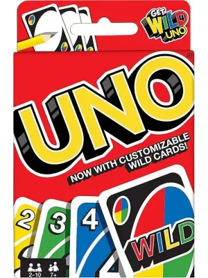 UNO Kartenspiel von Mattel – Klassisches Familienspiel mit eigenen Wild-Karten - Preisvorteil