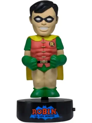NECA Robin Body Knocker Figur 16 cm – DC Comics Wackelfigur mit Solarbetrieb - Premium