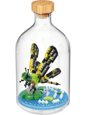 Beliebt | Libelle Klemmbausteine – Mini DIY-Modell in Display-Flasche